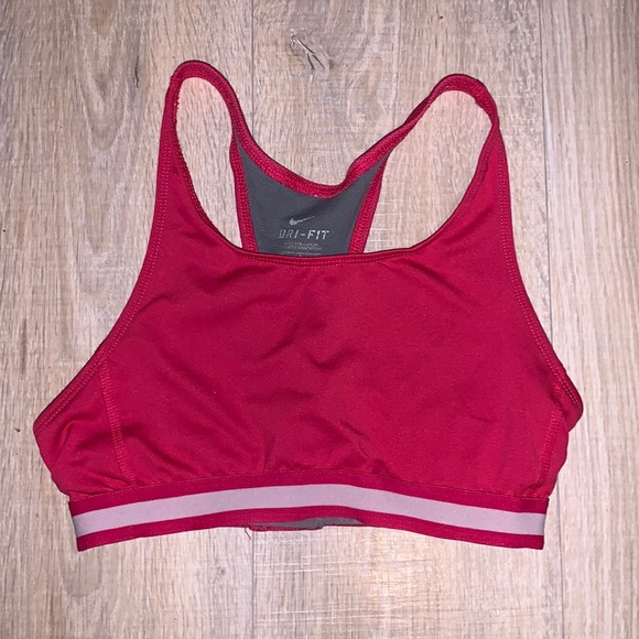 Nike pink racerback athletic workout sports bra - Picture 1 of 4